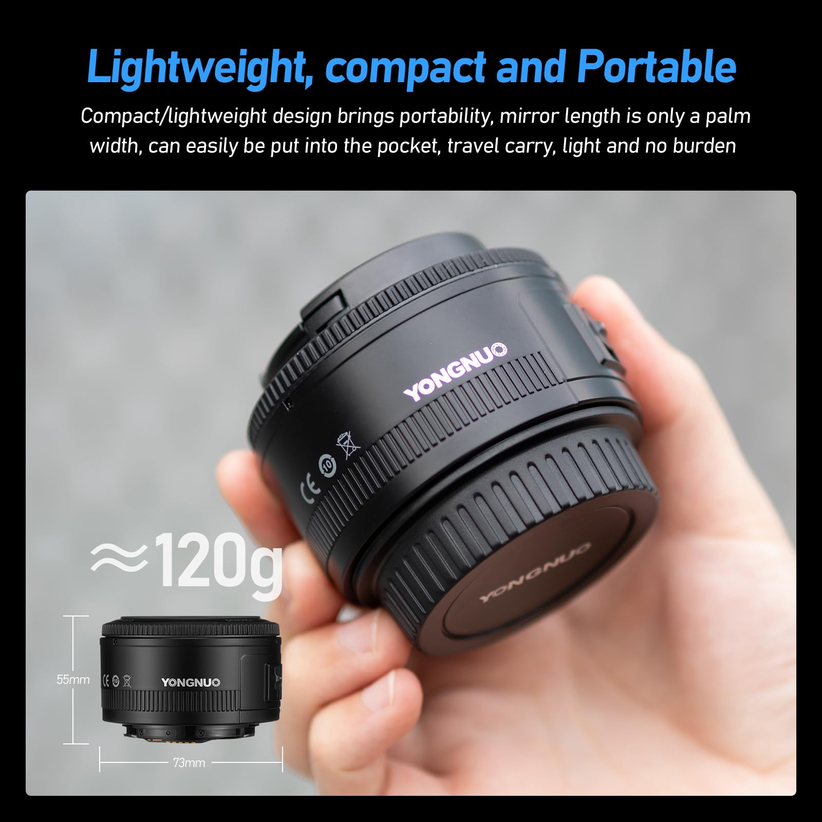 Amazon.co.jp: YONGNUO 50mm f/1.8 オートフォーカスレンズ Canon EF